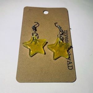 Yellow Star Earrings